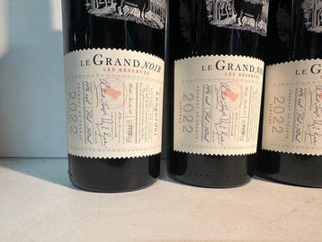 2022 Le Grand Noir Réserve - Languedoc - 6 Flessen (0.75, Verzamelen, Wijnen, Nieuw