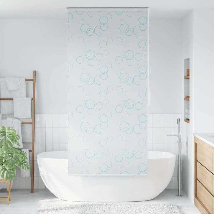 vidaXL Rolgordijn voor douche 100x240 cm bubbel, Huis en Inrichting, Badkamer | Badtextiel en Accessoires, Nieuw, Verzenden