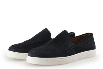 Manfield Instappers in maat 43 Blauw, Verzenden, Overige typen