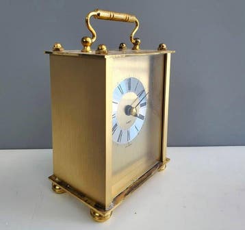 Pendule de cheminée - Laiton - 1980-1990 - Horloge de