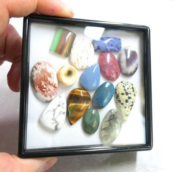 Set van prachtige cabochons, 100% natuurlijk Cabochon- 45 g