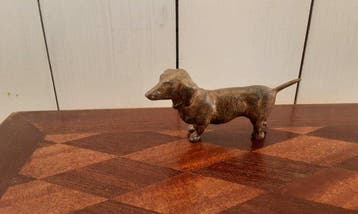P. Chenet - Figure - Teckel - Bronze