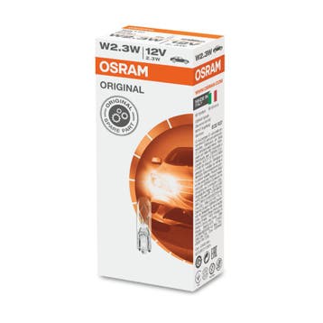 Osram W2.3W Gloeilamp 12V W2x4.6d Original Line 10 Stuks, Auto-onderdelen, Verzenden, Nieuw