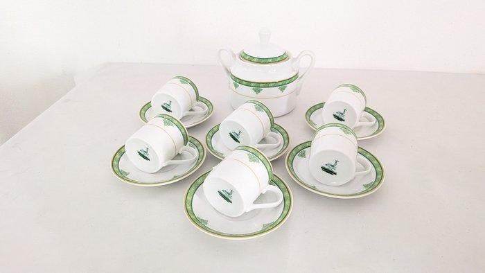 Richard Ginori, Manifattura di Laveno - Koffieservies (13) -, Antiek en Kunst, Antiek | Meubels | Tafels