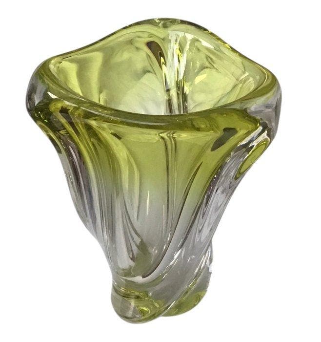 Val Saint Lambert - René Delvenne - Vaas - Fantaisie Mulette, Antiquités & Art, Antiquités | Verre & Cristal