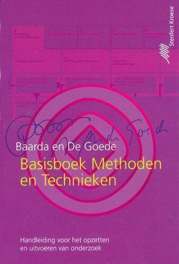 Basisboek methoden en technieken - de Baarda, Boeken, Verzenden, Nieuw