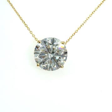 Halsketting - 14 karaat Geel goud - 8.06ct. tw. Diamant, Handtassen en Accessoires, Nieuw