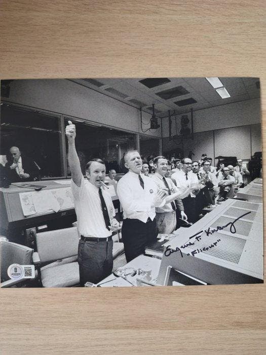 NASA Hoofd Flight Director van de Apollo 11-missie – Eugene, Antiek en Kunst, Antiek | Wandborden en Tegels