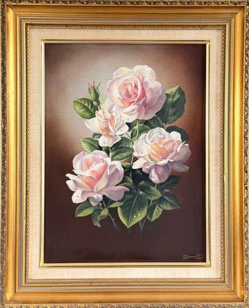 Shergold (XX) - A still life blush rose - No reserve!