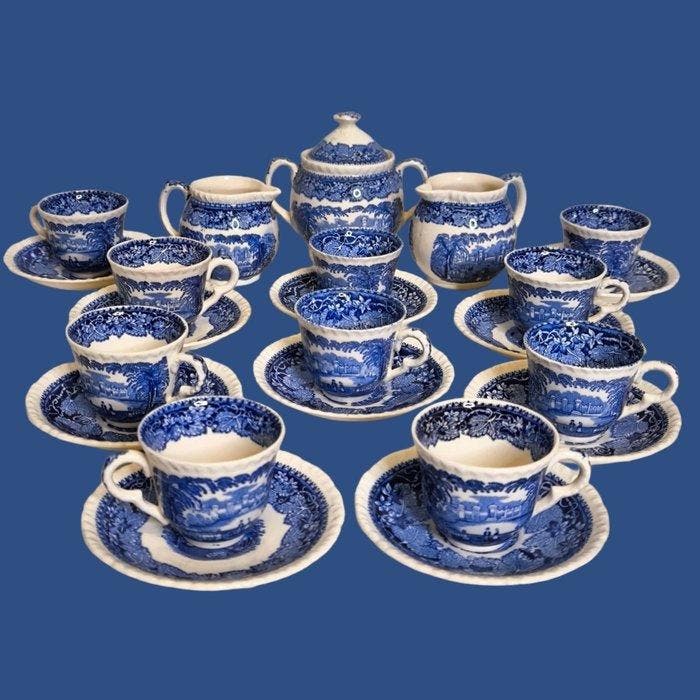 Masons Vista England - Koffieservies (24) - Aardewerk, Antiek en Kunst, Antiek | Meubels | Tafels