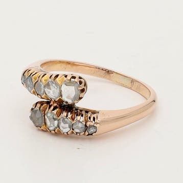 Ring - 18 karaat Roségoud - Diamant, Nieuw