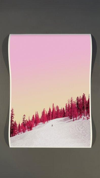 Téber - Cherry Winterscape, Antiek en Kunst, Kunst | Designobjecten