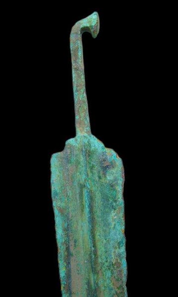 West-Aziatisch Oud bronzen speerpunt - 31 cm (Zonder