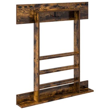 vidaXL Biljartkeu-stand Bewerkt hout 93 x 12 x 103 cm, Sport en Fitness, Biljarten en Poolen, Verzenden, Nieuw