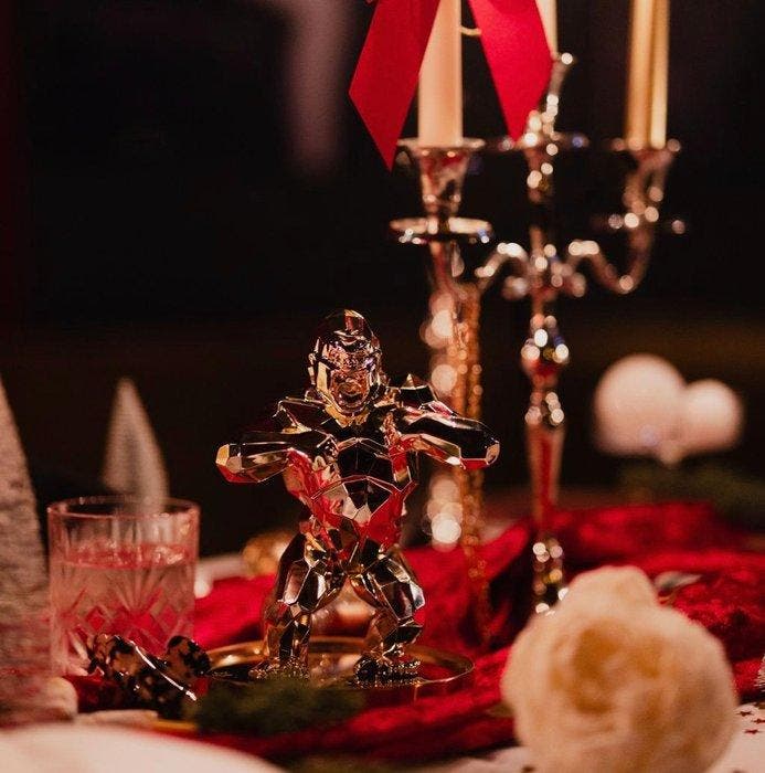 Richard Orlinski (1966) - Kong Christmas (Gold Edition), Antiquités & Art, Art | Objets design