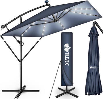 Zweefparasol - Tuinparasol - Parasol - Met voet - 235x235 cm, Verzenden, Nieuw