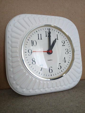 Wandklok - Junghans - Vintage Keramiek, Glas - 1980-1990 -, Antiek en Kunst