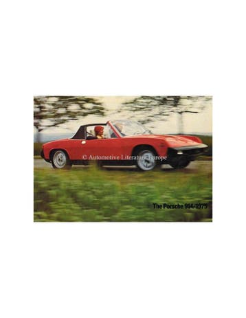 1975 PORSCHE 914 BROCHURE ENGELS, Ophalen of Verzenden
