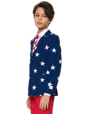 USA Stars Stripes Pak Jongen Tiener OppoSuits, Verzenden, Nieuw