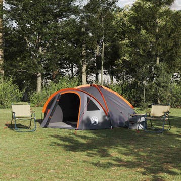 vidaXL Koepeltent 4-persoons 308 x 268 x 130 cm Grijs en, Verzenden, Nieuw