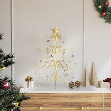 vidaXL Metalen kerstboom Goud 61 cm Poedergecoat staal, Verzenden
