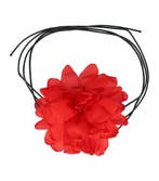 Haarband Bloem - Veter - Striklint - Rood