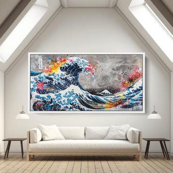 Dine Chanima - (XXL) Hokusai Wave Pop Culture