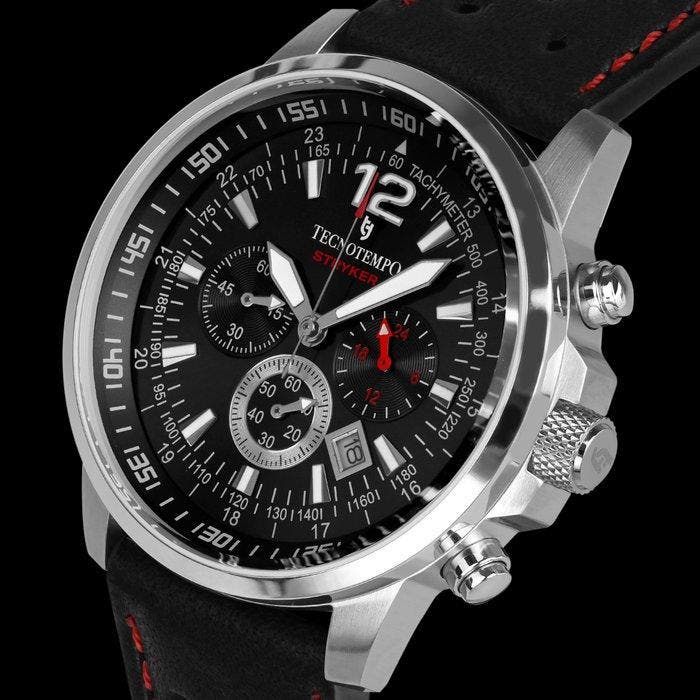 Tecnotempo - STRYKER - Chronograph 100M - Limited Edition, Handtassen en Accessoires, Horloges | Heren