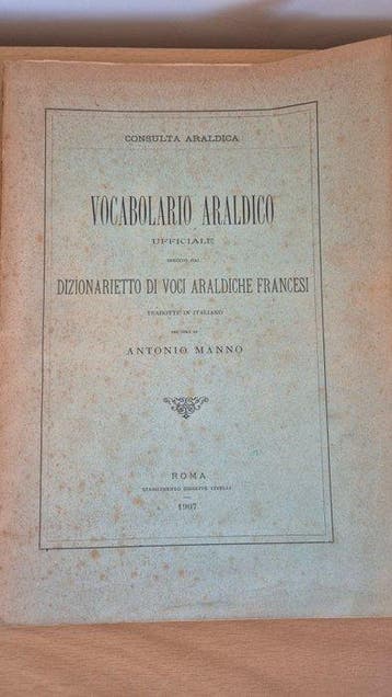 Un lotto dedicato allaraldica italiana, tra cui: Almanacco, Antiquités & Art