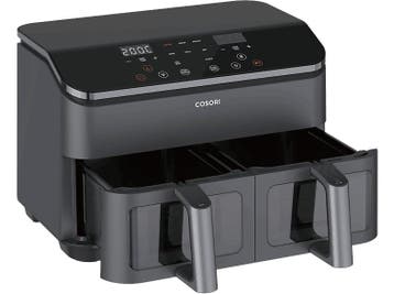 Cosori -  Dual Basket Xxl - Airfryer  25 Kg 1750 W - Zwart, Verzenden, Nieuw, Airfryer XXL