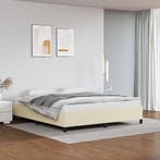 vidaXL Bedframe kunstleer crèmekleurig 180x200 cm, Verzenden