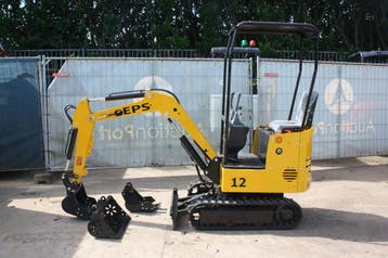 Veiling: Minigraver Nuoman EPS NM-E12 Diesel 7kW Nieuw Demo, Ophalen