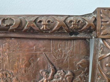 Daprès François Gérard - Reliëf, Scène de guerre - 14 cm -, Antiek en Kunst