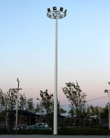 Polygonale heavy duty stalen highmast 20m1 met grondstuk en, Zakelijke goederen, Overige Zakelijke goederen, Verzenden