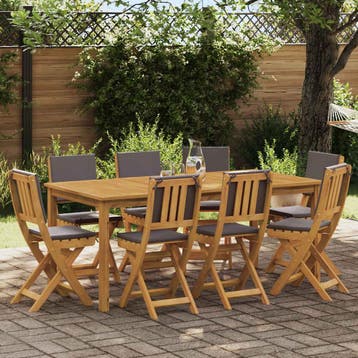 vidaXL Bistrostoelen voor buiten 8 st Donkergrijs Massief, Tuin en Terras, Tuinstoelen, Verzenden, Nieuw