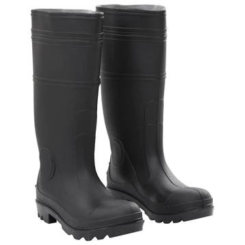 vidaXL Regenlaarzen maat 39 PVC zwart, Verzenden, Nieuw