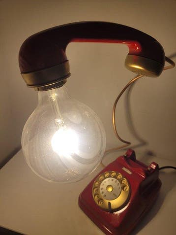 Lampe de table - Plastique, Cuivre