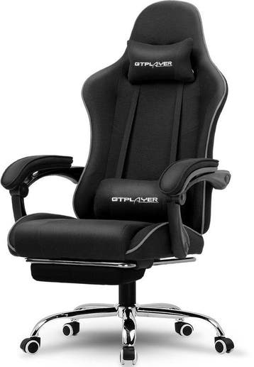 GTPLAYER Gamingstoel 135° verstelbaar, ergonomisch, met uits, Verzenden, Nieuw