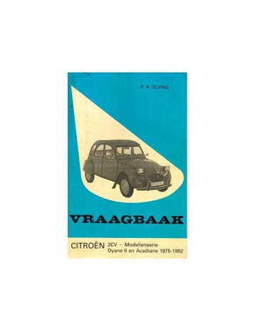 1975 - 1982 CITROËN 2CV | DYANE 6 | ACADIANE VRAAGBAAK