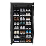 Lendo Online Porte-Chaussures Pliable 129x31x158 cm Noir