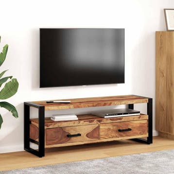 vidaXL Tv-meubel 120x35x45 cm massief acaciahout, Huis en Inrichting, Kasten |Televisiemeubels, Verzenden, Nieuw