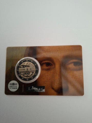 Frankrijk. 2 Euro 2025 Musée du Louvre (4 coincards)