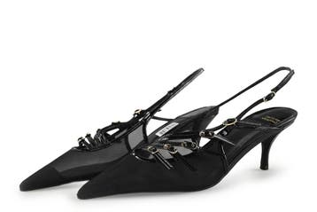Jeffrey Campbell Slingbacks in maat 40 Zwart, Verzenden