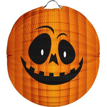 Halloween Lampion Pompoen 22cm, Verzenden