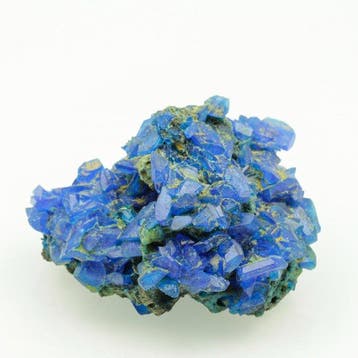 KONINGSBLAUW! Elektrisch blauw chalcaniet LAB Kristal op