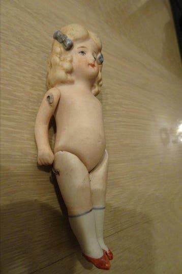 Antieke Duitse Limbach all bisque doll - Poupée P.14 -