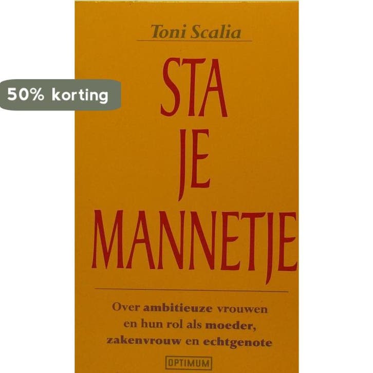 Sta je mannetje / Optimum 9789021512617 Scalia, Boeken, Psychologie, Gelezen, Verzenden