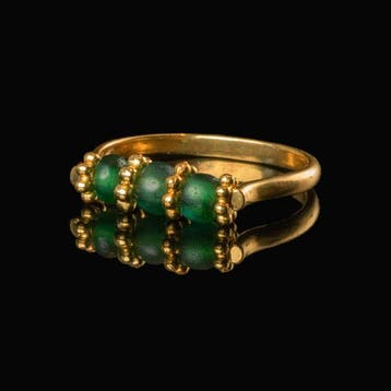 Oud-Romeins, Keizerrijk Ring met Romeinse groene glazen