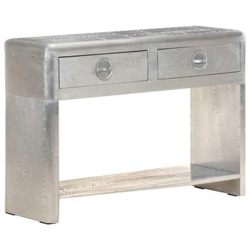 vidaXL Dressoir luchtvaartstijl 110x35x75 cm metaal, Huis en Inrichting, Verzenden, Nieuw