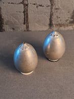 Just Andersen - Zout- en pepervaatjes (2) - pewter - Sakt en, Antiek en Kunst